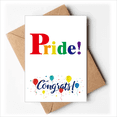 thumbnail image 1 of Pride LGBT Rainbow Art Deco Fashion Wedding Cards Congratulations Greeting Envelopes, 1 of 3