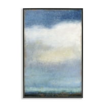 Stupell Industries Rustic Clouds Landscape Landscape Painting Black Framed Art Print Wall Art, 12 x 18