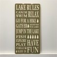 thumbnail image 1 of Lake Rules Wooden Sign Wall Decor, 1 of 1