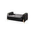 thumbnail image 7 of Lust Modern Style Loveseat Made with Wood & Under-seat Storage in Black, 7 of 7