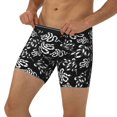 thumbnail image 3 of Picia Snake Pattern Men's Athletic Long Leg Briefs , Performance Stretch Underwear，Moisture-Wicking, 3 of 7