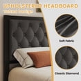 thumbnail image 5 of Lifezone Upholstered Bed Frame with Headboard, Full, Metal Support, No Box Spring Needed, Noise Free, Easy Assembly, Grey, 5 of 8