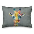 thumbnail image 2 of Creative Products Colorful Giraffe 14x20 Indoor / Outdoor Pillow, 2 of 3