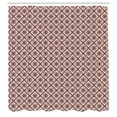 thumbnail image 2 of Ambesonne Damask Shower Curtain, Abstract Mosaic Design Print, 69"Wx70"L, Pale Maroon, 2 of 4