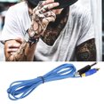 thumbnail image 4 of Máquina de Motor de tatuaje, cable de Clip, conexión de máquina de tatuaje, línea de gancho, cabeza recta RCA (azul), 4 of 10