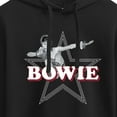 thumbnail image 3 of David Bowie -  Logo Star   - Juniors Cropped Pullover Hoodie, 3 of 5