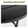 thumbnail image 4 of IVV 19.9-Inch Round Patio Side Table - Outdoor Metal End Table for Backyard, Pool, Indoor Companion, Easy Maintenance and Weather Resistant, Black, 4 of 7