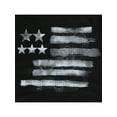 thumbnail image 6 of Hanes Men's Black & White Flag Graphic Tee S, 6 of 9