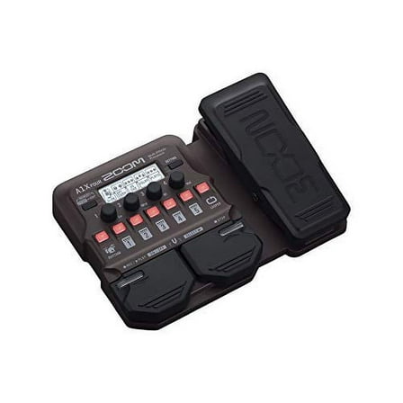 Zoom A1X FOUR Acoustic Instrument Multi-Effects Processor with Expression Pedal, Acoustic Modeling, Looper, Rhythm Section, For Guitar, Saxophone, Trumpet, Violin, Harmonica, and Upright Bass