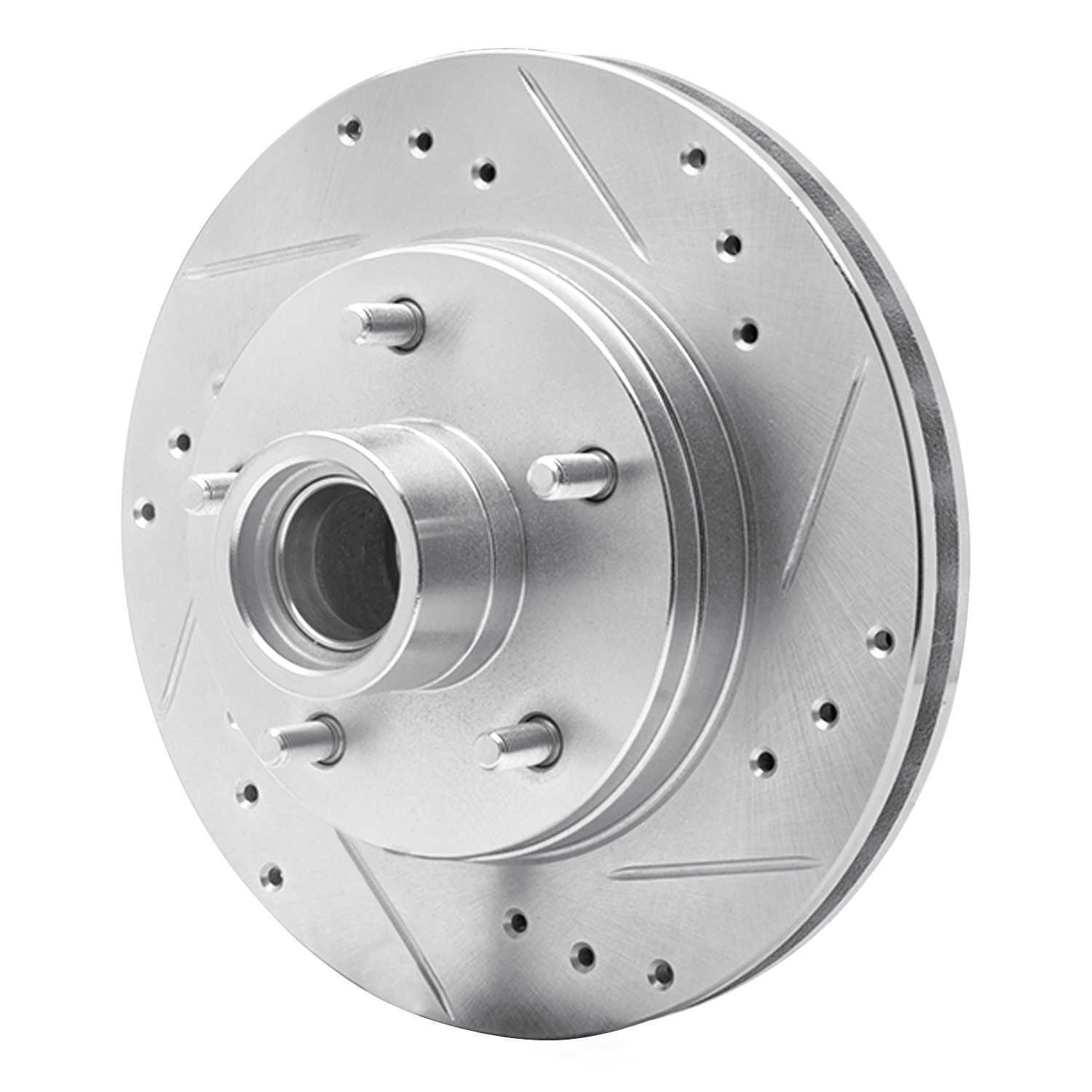 Dynamic Friction Company 631-47007L DFC Brake Rotor - Drilled And Slotted - Silver