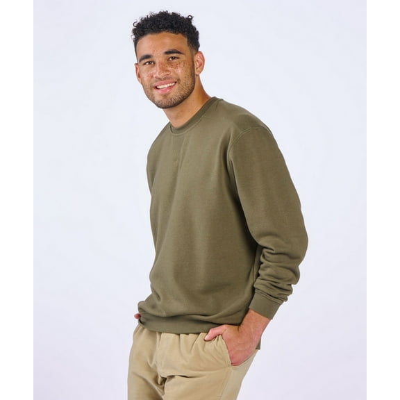 Boxercraft BM5101 Men's Fleece Crew-Olive-3XL