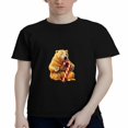 thumbnail image 4 of Signetis Unisex Festive Bear - Holiday Fun Graphic Tee, Black, Short Sleeve, 4 of 9