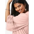 thumbnail image 4 of Roaman's Women's Plus Size Lace-Hem Pintuck Tunic, 4 of 4