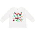 thumbnail image 3 of Inktastic Nana and Papa Love Me Girls Long Sleeve Toddler T-Shirt, 3 of 5