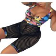 thumbnail image 1 of Women‘s Lace-up Printed Brazilian Fishnet Swimsuit, 1 of 4