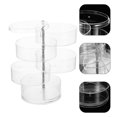 thumbnail image 1 of KAKOWELY Rotating Jewelry Storage Box Transparent 1Pack for Partitioned Storage Women Dressing Table, 1 of 7