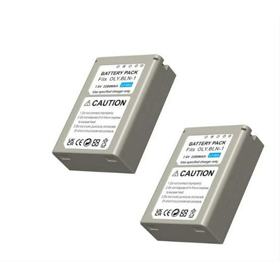 Digital Camera Battery 2 Pack BLN1 for Nikon MH-25 Charger, Z5, Z6, Z6II, Z7, Z7II, D780, D850, D7500, D500, D600, D610, D750, D800, D800E, D810, D7100, D7200