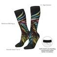 thumbnail image 6 of Fotbe Dragon with Colorful Tail print Women's Men's Novelty Crew Socks Cotton Socks Knee High Socks for Walking,Running,Nurses,Pregnancy, 6 of 8