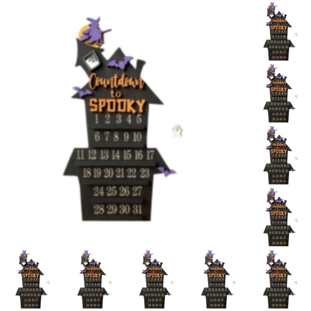 Bearachild Calendario de ataúd de Halloween Impresionante pieza decorativa para regalo de temporada festiva Amplia gama de usos negro negro 10Conjunto