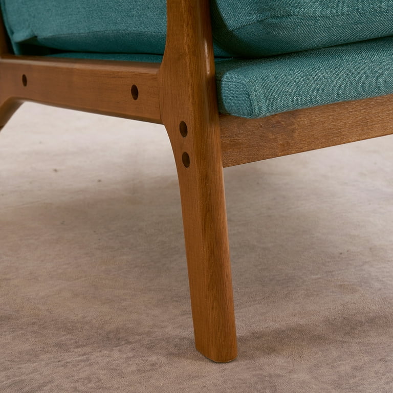 Accent Chair with Cushion Mid Century Modern High Back Reading