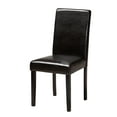 thumbnail image 3 of Baxton Studio Emine Modern Dark Brown Faux Leather and Espresso Brown Finished Wood 5-Piece Dining Set, 3 of 11
