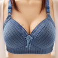 thumbnail image 2 of MITCOWBOY Bras for Women High Support Bras for Women Adjustable Strap Full Coverage Up Bras Comfortable No Underwire Wireless Bras No Wire Bras for Women Wireless Bras for Women Blue 40 Clearance！, 2 of 9
