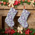 thumbnail image 6 of Bingfone Lavender Flowers Print Personalized Christmas Stocking - Snowman Design Large 18 inch,Family Holiday Season Decor, 6 of 8