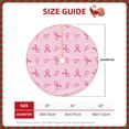 thumbnail image 3 of KLL Breast Cancer Awareness 1 Christmas Tree Skirt 30" ,Party Decorations Farmhouse for Christmas Decorations Holiday Party, 3 of 6