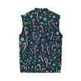 thumbnail image 7 of Christmas Sweater Vest for Men V-Neck Sleeveless Button Up Cardigan Christmas Vest Sweater, 7 of 7