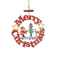 thumbnail image 2 of Fiudx Ofertas del día Colgantes de Navidad Adornos navideños Colgantes de madera Letras huecas de Navidad Decoración colgante Decoraciones navideñas, 2 of 6