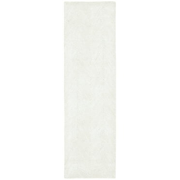 SAFAVIEH Soho Ryker Zig-Zag Runner Rug, Ivory/Beige, 2'3" x 12'