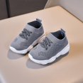 thumbnail image 6 of Xijirk Girls Sneakers Lightweight Breathable Mesh Casual Shoes for Kids Spring Soft Soled Comfortable Children Footwear(Color:Grey,Size:6), 6 of 6