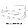 thumbnail image 2 of JIATER Sofa Cover Non-slip Couch Cover Stretch Slipcover Machine Washable Furniture Protector for Dogs Cats Pets,Light Gray 71"-91"(3 Cushions), 2 of 8