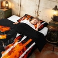 thumbnail image 4 of Manfei Football Player Twin Comforter Sets, Sport Patriotic USA Flag Bedding Set, Orange Black, Black Reversible 2-Piece, 1 Comforter and 1 Pillowcase, 4 of 6