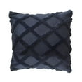 thumbnail image 2 of Taotanxi Navy Soft Polyester Short Wool Velvet Decorative Throw Pillow Covers 18x18 inch White Rectangular Luxury Style Cushion Cases Pillow Shell for Sofa Bedroom, 2 of 6