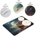 thumbnail image 4 of Sailing Ship Dish Drying Mat, Absorbent Microfiber Pad Protector For Kitchen Counter Top Mat Dish Drainboard 16x18in, 4 of 7