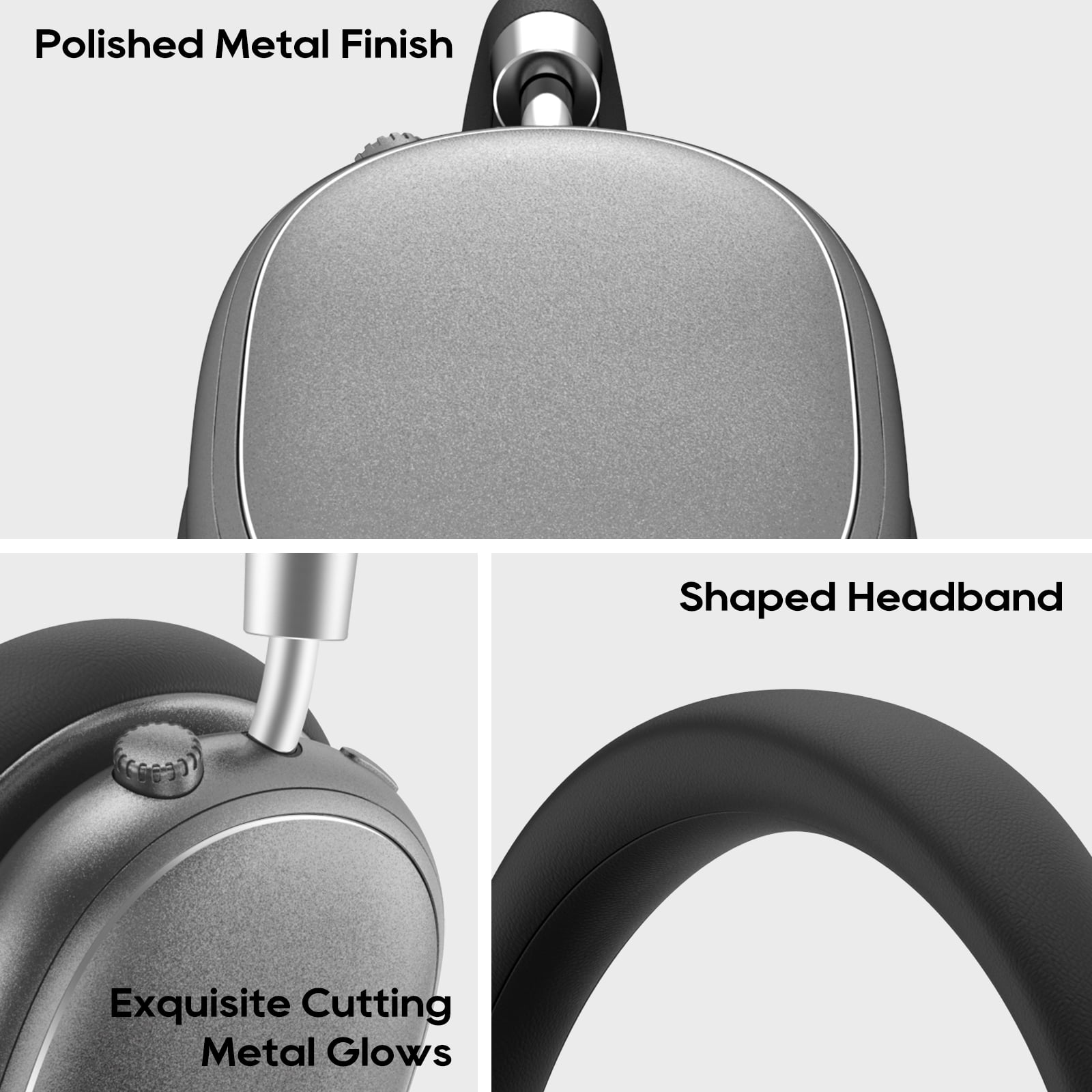 Srhythm NiceComfort 95 Adaptive Noise Cancelling Headphone Wireless, Blutooth Noise Canceling Headphone with Spatial Audio,Transparency,ENC,HD Sound,Low Latency,Sandstone Black
