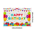 thumbnail image 2 of Colorful Happy Birthday Banner with Balloons Gifts and Confetti Background Party Decoration Backdrop Photography Props for Birthday Party Celebrations Decorations Event Supplies, 2 of 7