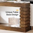 thumbnail image 4 of Tribesigns Long Console Table with Storage, 70.8-Inch Wood Entryway Table, Narrow Sofa Table Behind Couch for Living Room Entryway Hallway (Brown), 4 of 5
