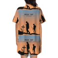 thumbnail image 3 of Lsque Anzac Day Women's Short-Sleeved Pajama Set - 2 Piece Soft and Lightweight Sleepwear Set-3X-Large, 3 of 9