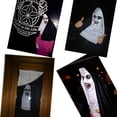 thumbnail image 3 of Disfraz de monja terrorífica Valak, traje de máscara con cara de fantasma, casco de látex, bata, Disfraces de Halloween, accesorios de fiesta de carnaval, 2023, 3 of 4
