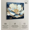 thumbnail image 2 of Plenitude Navy Canvas Light Colors Flower Art Prints by Art Remedy, Gallery Wrapped, 30" x 30", 2 of 7