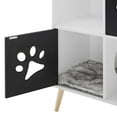 thumbnail image 4 of Sam's Pets Convertible® 37" Black and White Cat Tree End-Table Shelf, 4 of 5