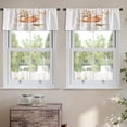 thumbnail image 2 of LALILO Kitchen Curtain Valance Cute Watercolor Rod Pocket Window Curtain 52"x 18" Set of 2, 2 of 7