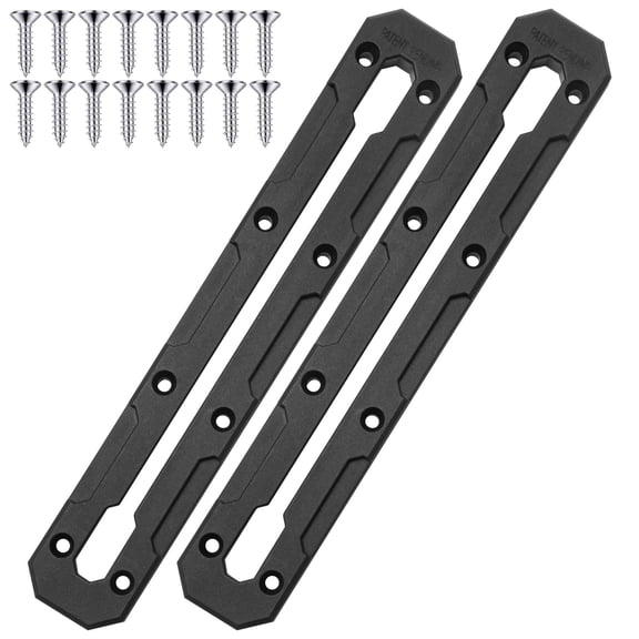 Kayak Track Mount, Kayak Rail Track, Kayak Low Profile Gear Track Accessories for Fishing Rod Holder, Cup Holder, Paddle Holders, Anchor Cleats (9 in, 4 Pieces)