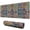 Brown Traditional Tile, variant on Long Mouse Pads for Desk,Colorful Geometric Chevron Pattern Desk Mats on Top Of Desks, Desk Mouse Pad Extra Large with 3mm Non-Slip Base and Stitched Edge for Gaming,Office,Work,Home 31.5"x11.8"