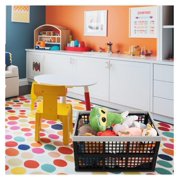 3-Pack 42 L Plastic Storage Collapsible Crate, Folding Plastic Stackable Utility Crate