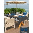 thumbnail image 5 of Outdoor Tablecloth with Umbrella Hole for Patio/Picnic/Party/Camping, Cats Pawprints Waterproof Table Cloth Rectangle Table Cover Washable, Blue Black Buffalo Plaid Pets Paw Grey (60"x 84"), 5 of 8