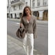 thumbnail image 2 of Cárdigan de punto de Color liso para mujer, Jersey elegante con cuello en V, manga larga con botonadura única y bolsillo, ropa de viaje para otoño, 2 of 5