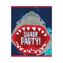 Shark Party Goodie Bags, 9 x 7 in, 8ct